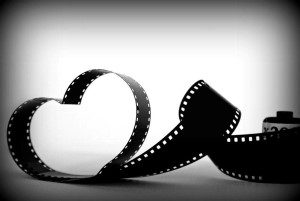 Image of heart shaped film tape 