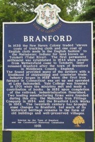 Image of sign of Brandford CT