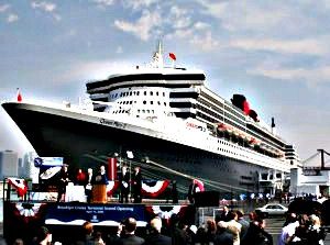 Image of cruise ship at Brooklyn Cruise Terminal
