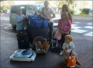 luggage and baby photo