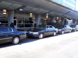 Using airport transportation and drop off for heist photo