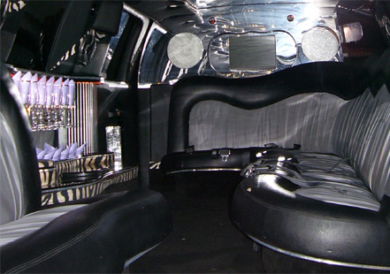 Image of interior of 16 Passenger Excursion Stretch Limousine in CT