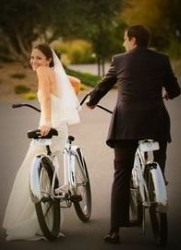 Cyclist Wedding