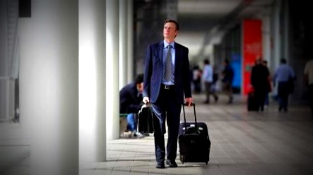 Image of Business Man Traveling